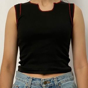 Y2K reverse stitch tank